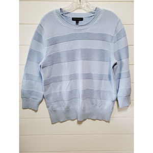 Banana Republic womens size L light blue knit long sleeve sweater crew neck